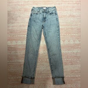 Good American Women's Good Classic Mid-Rise Slim Straight Jeans